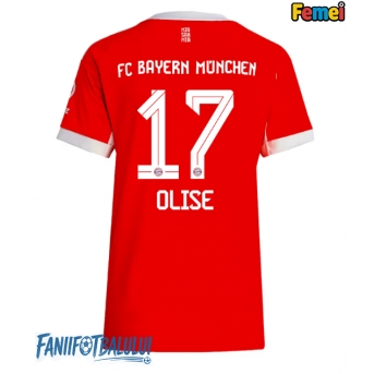 Bayern Munich Michael Olise #17 Tricou Fotbal Replică 2025-26 Femei Acasa